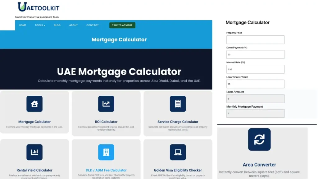 mortgage payments in the UAE