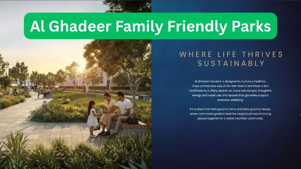 Family-friendly parks and walking paths in Al Ghadeer