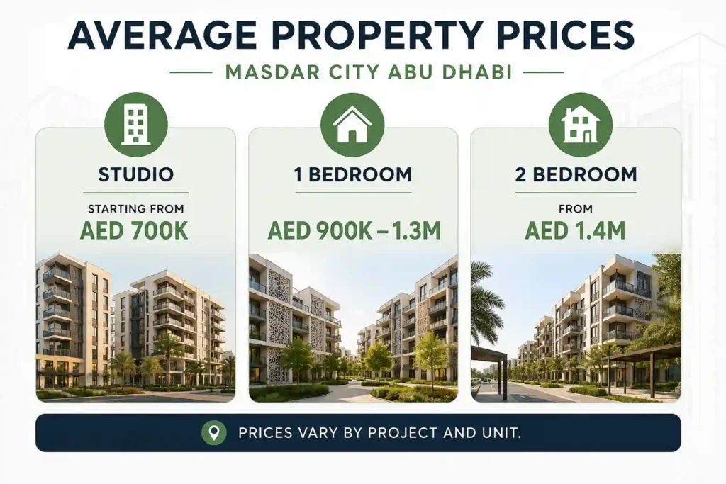 Masdar City Abu Dhabi Property Prices