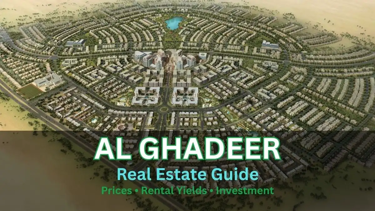 Al Ghadeer Abu Dhabi real estate guide featuring villas and townhouses