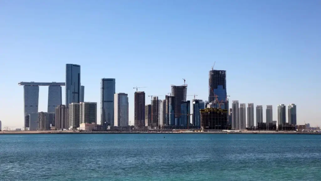 Al Reem Island Abu Dhabi skyline and waterfront