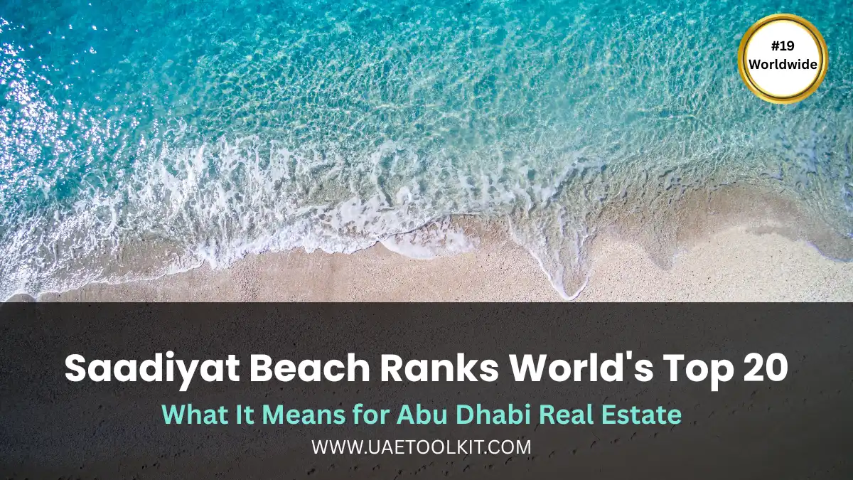 Saadiyat Island real estate and beachfront view Abu Dhabi