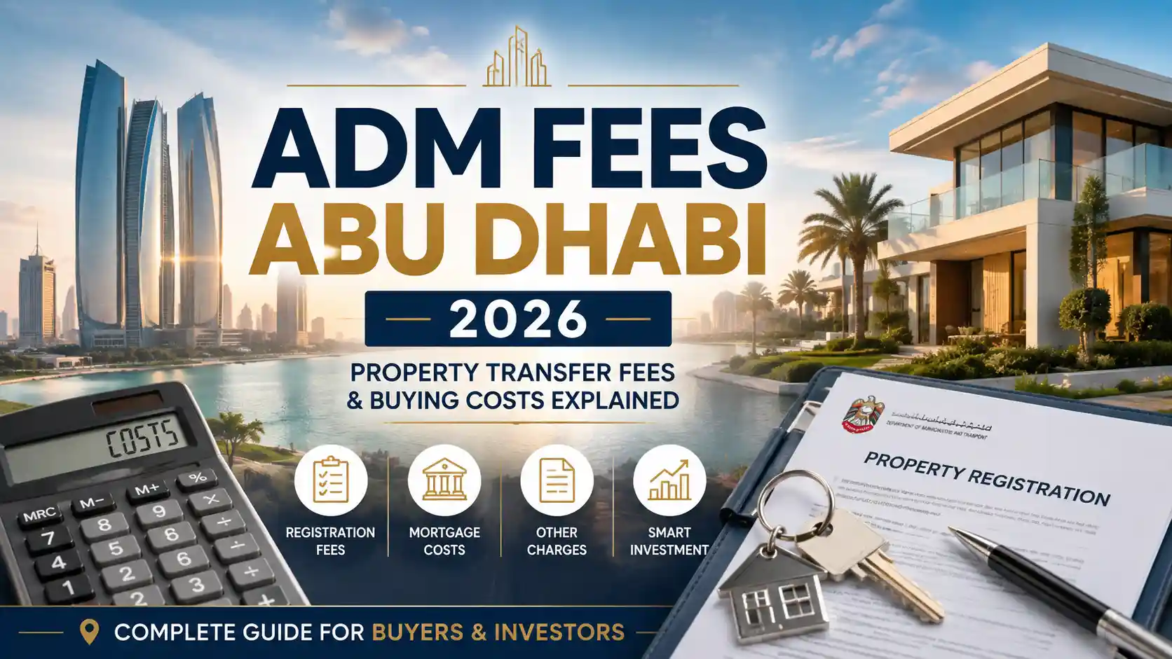 ADM fees Abu Dhabi property buying costs 2026