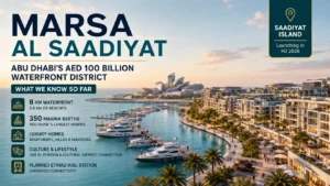 Marsa Al Saadiyat waterfront development in Abu Dhabi