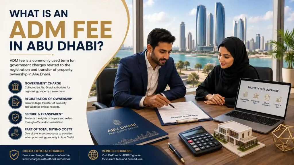 What is ADM fee in Abu Dhabi real estate